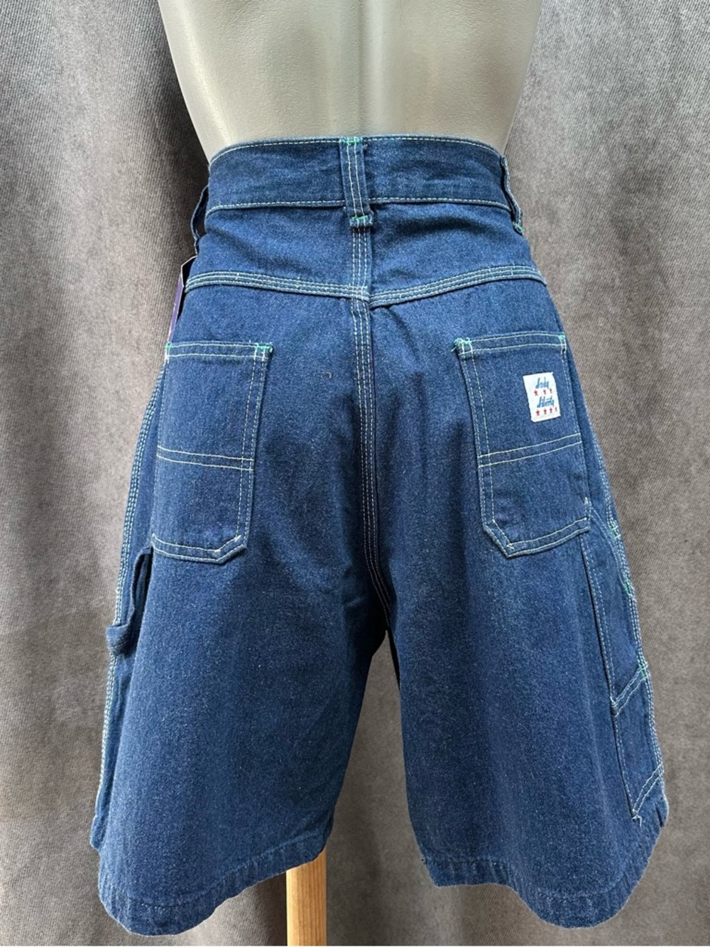 Vintage Blue Denim Women Jean Shorts